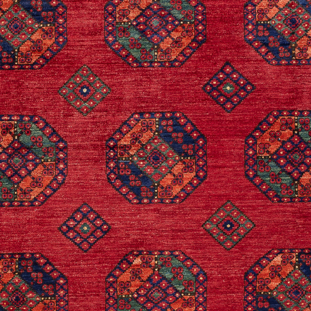 Tappeto afgano - Kunduz - 300 x 206 cm - rosso