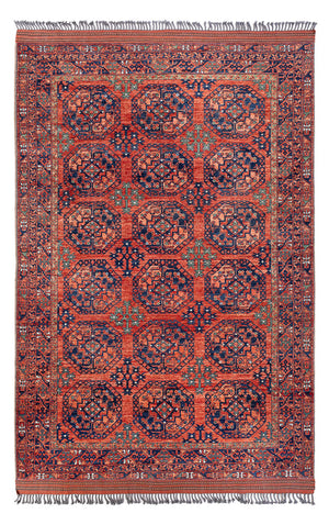 Tappeto afgano - Kunduz - 298 x 205 cm - rosso chiaro