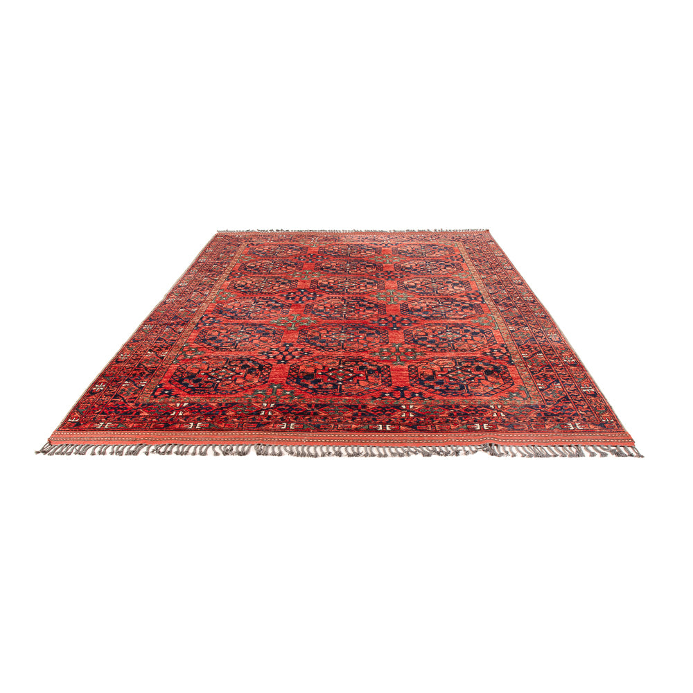 Tappeto afgano - Kunduz - 298 x 205 cm - rosso chiaro