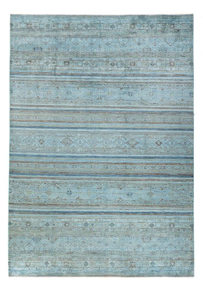 Tappeto Ziegler - Shal - Vintage/Tinto di moda - 288 x 207 cm - blu chiaro