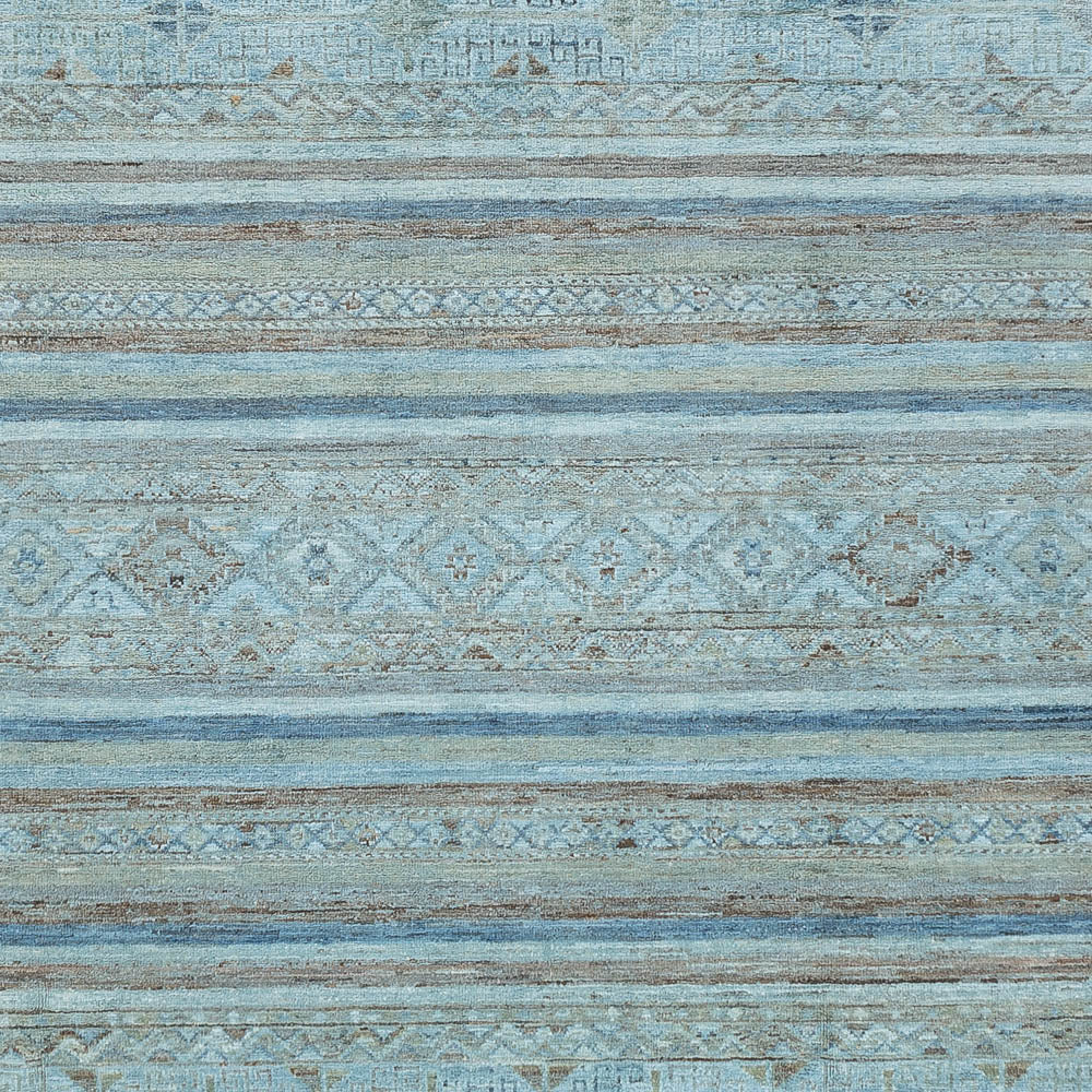 Tappeto Ziegler - Shal - Vintage/Tinto di moda - 288 x 207 cm - blu chiaro
