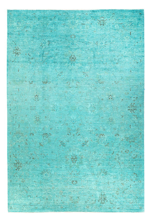 Tappeto Ziegler - Moderno - Vintage/Tinto di moda - 293 x 201 cm - turchese