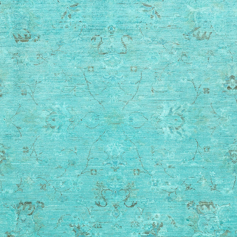 Tappeto Ziegler - Moderno - Vintage/Tinto di moda - 293 x 201 cm - turchese