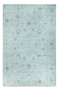 Tappeto Ziegler - Moderno - Vintage/Tinto di moda - 300 x 202 cm - blu chiaro