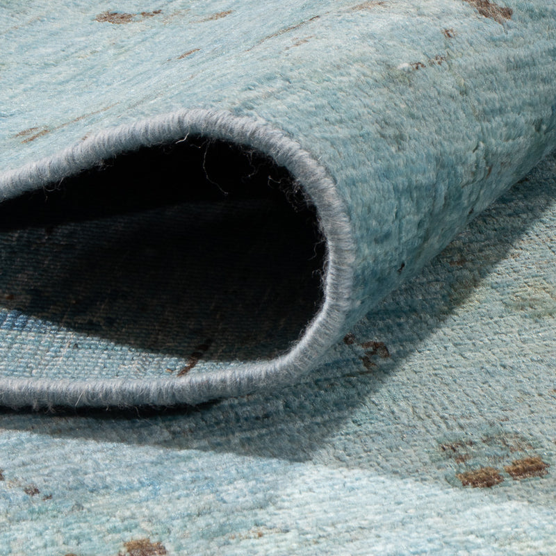 Tappeto Ziegler - Moderno - Vintage/Tinto di moda - 300 x 202 cm - blu chiaro