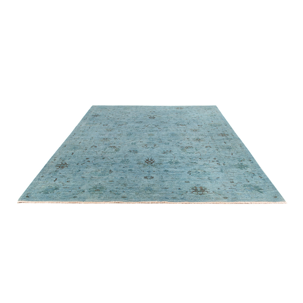 Tappeto Ziegler - Moderno - Vintage/Tinto di moda - 300 x 202 cm - blu chiaro