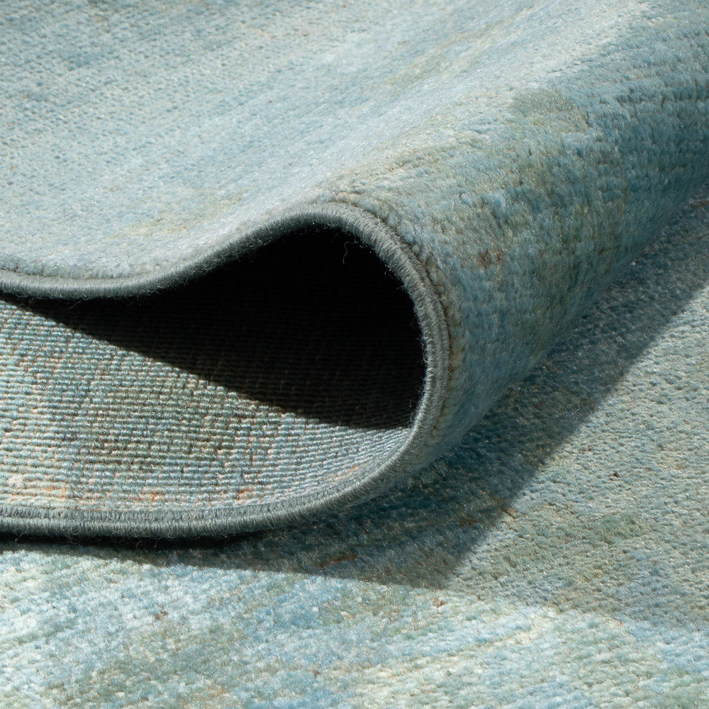 Tappeto Ziegler - Moderno - Vintage/Tinto di moda - 292 x 204 cm - blu chiaro