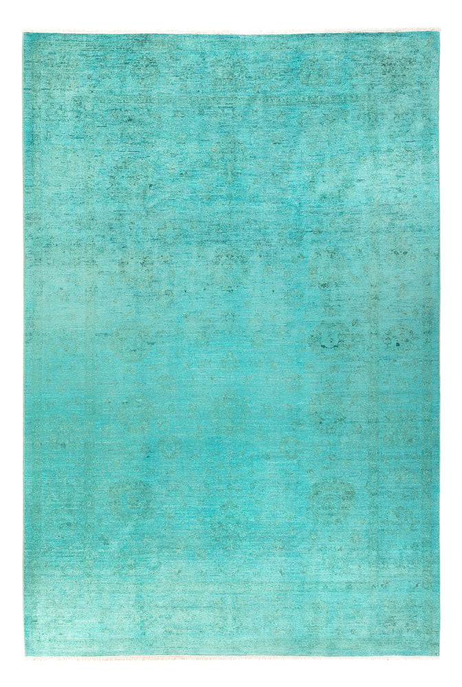 Tappeto Ziegler - Moderno - Vintage/Tinto di moda - 292 x 198 cm - turchese