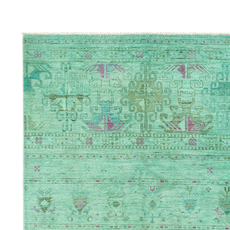 Tappeto Ziegler - Moderno - Vintage/Tinto di moda - 308 x 206 cm - verde chiaro