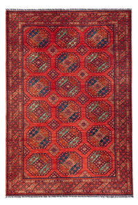 Tappeto afgano - Kunduz - 305 x 209 cm - rosso