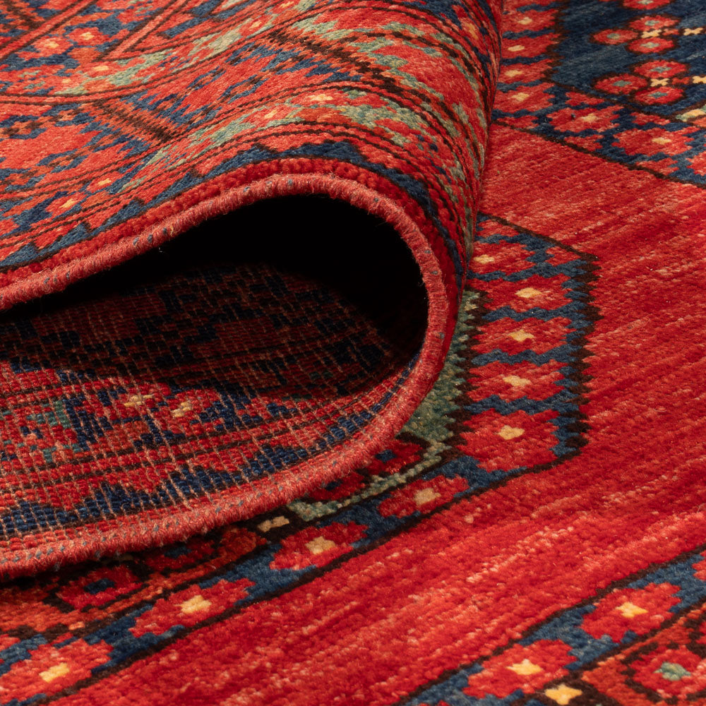 Tappeto afgano - Kunduz - 305 x 209 cm - rosso