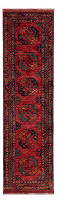 Tappeto corsia Tappeto afgano - Kunduz - 300 x 83 cm - rosso