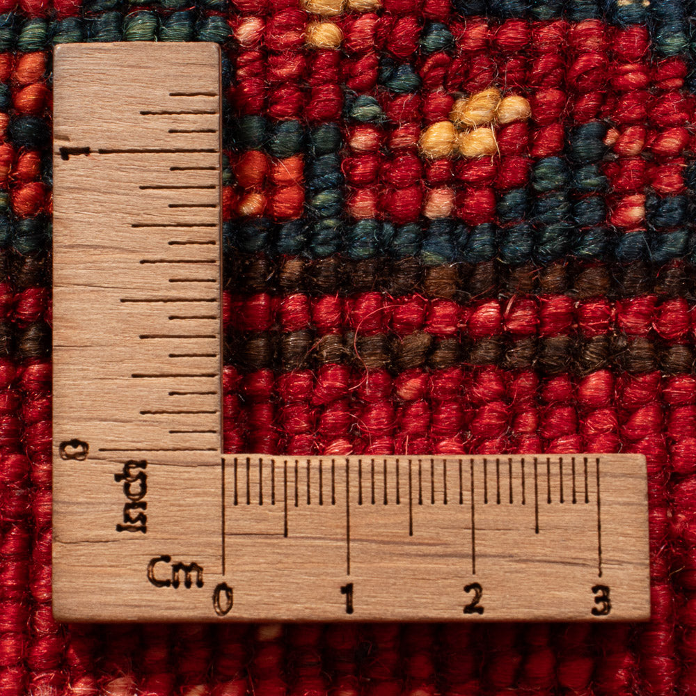 Tappeto corsia Tappeto afgano - Kunduz - 300 x 83 cm - rosso