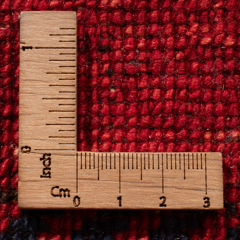 Tappeto corsia Tappeto afgano - Kunduz - 260 x 83 cm - rosso