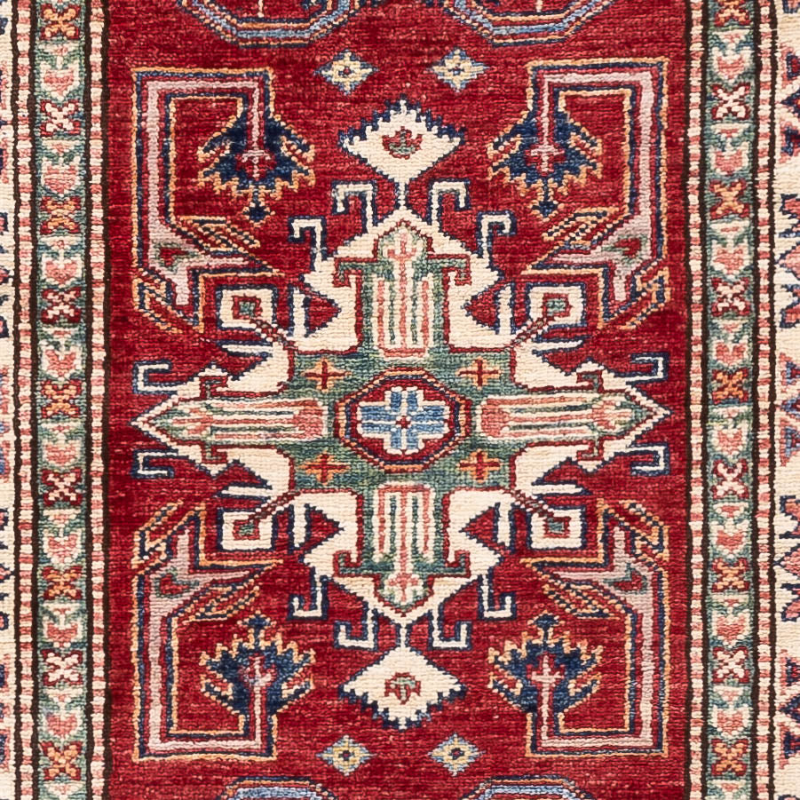 Tappeto corsia Tappeto Ziegler - Kazak - 251 x 74 cm - rosso