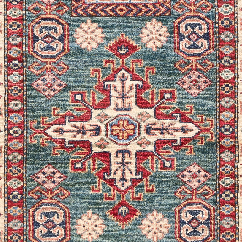 Tappeto corsia Tappeto Ziegler - Kazak - 253 x 79 cm - verde scuro