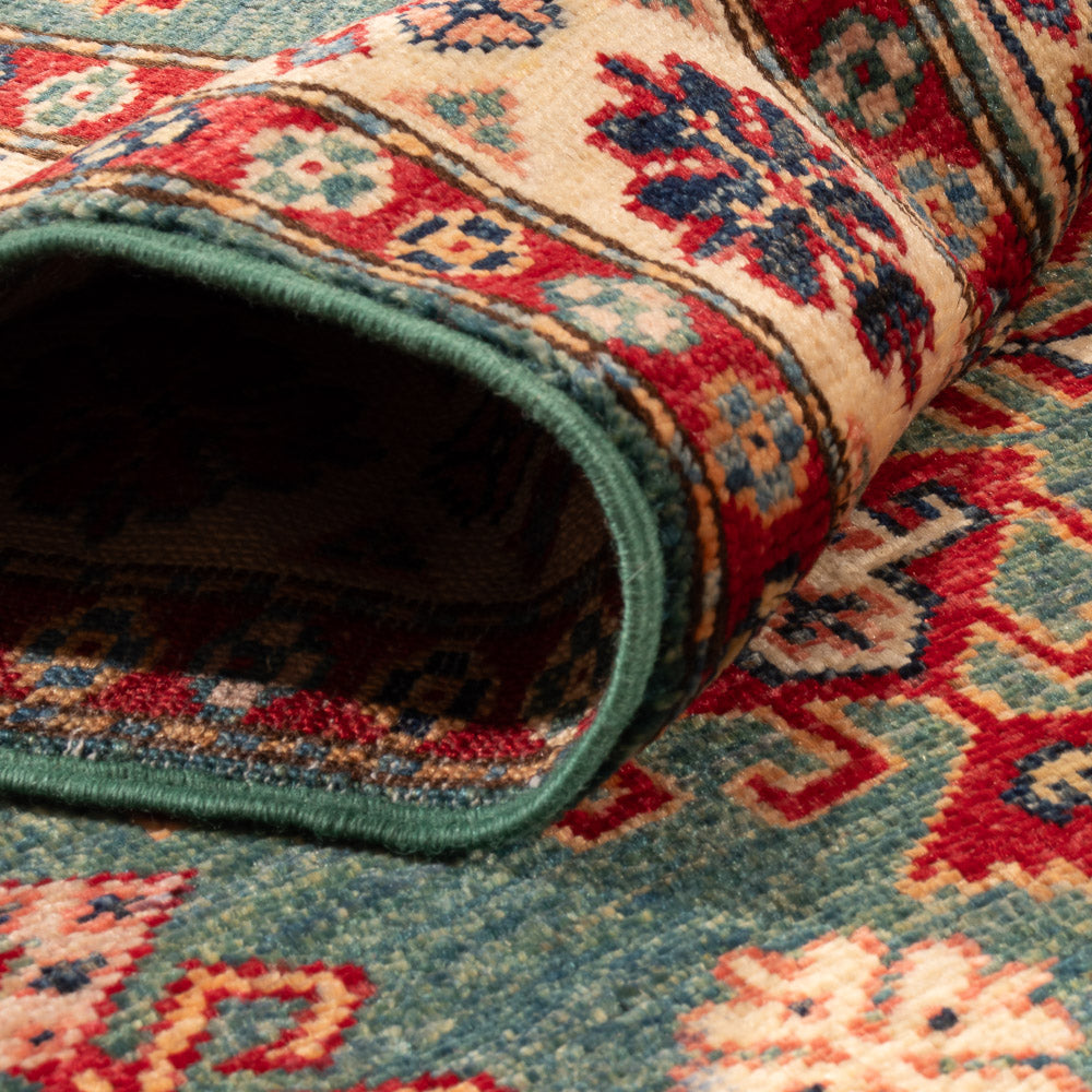 Tappeto corsia Tappeto Ziegler - Kazak - 253 x 79 cm - verde scuro