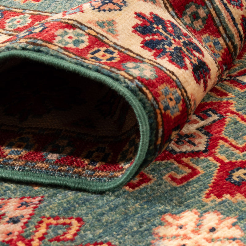 Tappeto corsia Tappeto Ziegler - Kazak - 253 x 79 cm - verde scuro