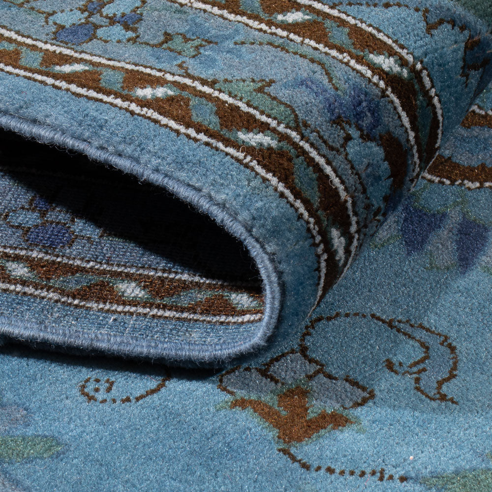 Tappeto corsia Tappeto Ziegler - Moderno - 245 x 80 cm - blu