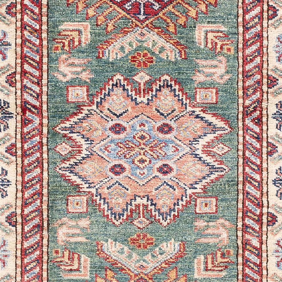 Tappeto corsia Tappeto Ziegler - Kazak - 248 x 75 cm - verde scuro