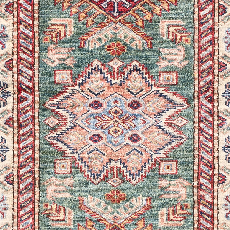 Tappeto corsia Tappeto Ziegler - Kazak - 248 x 75 cm - verde scuro