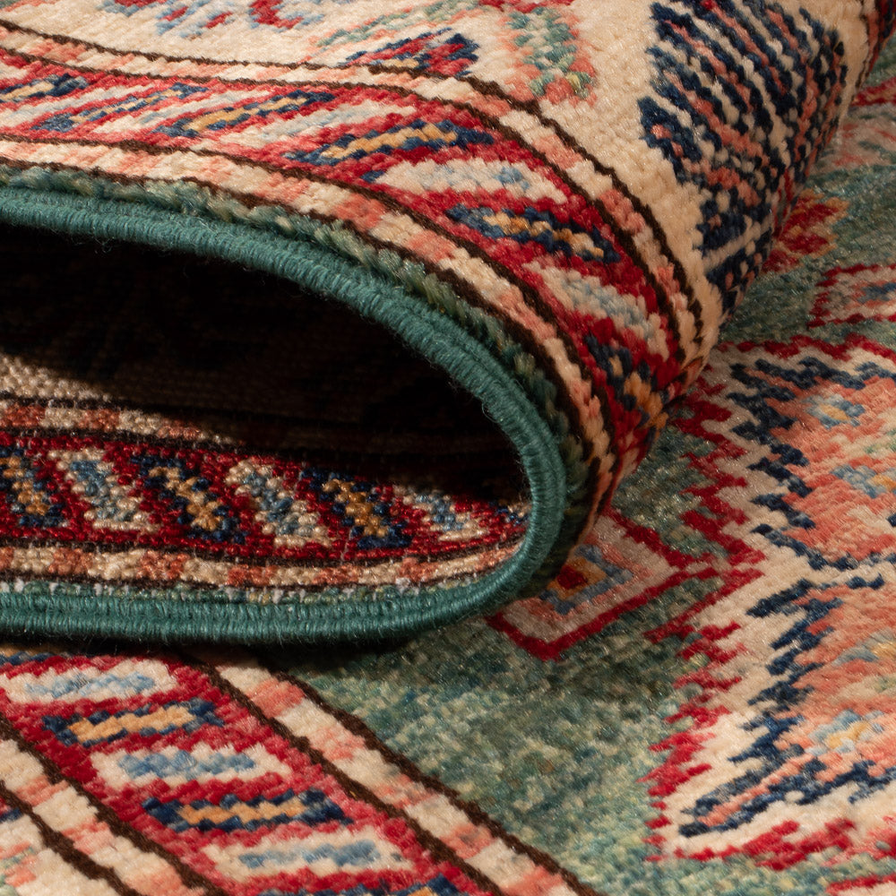 Tappeto corsia Tappeto Ziegler - Kazak - 248 x 75 cm - verde scuro