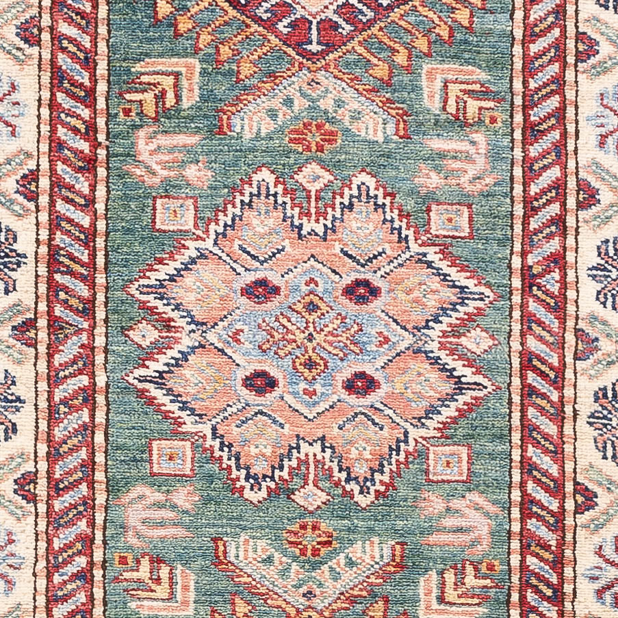 Tappeto corsia Tappeto Ziegler - Kazak - 248 x 73 cm - verde scuro