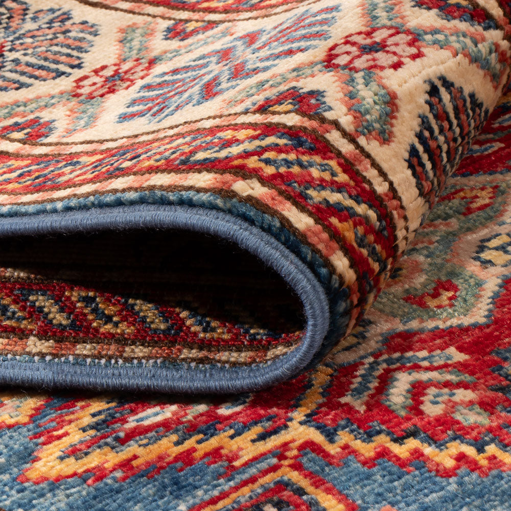 Tappeto corsia Tappeto Ziegler - Kazak - 246 x 75 cm - blu
