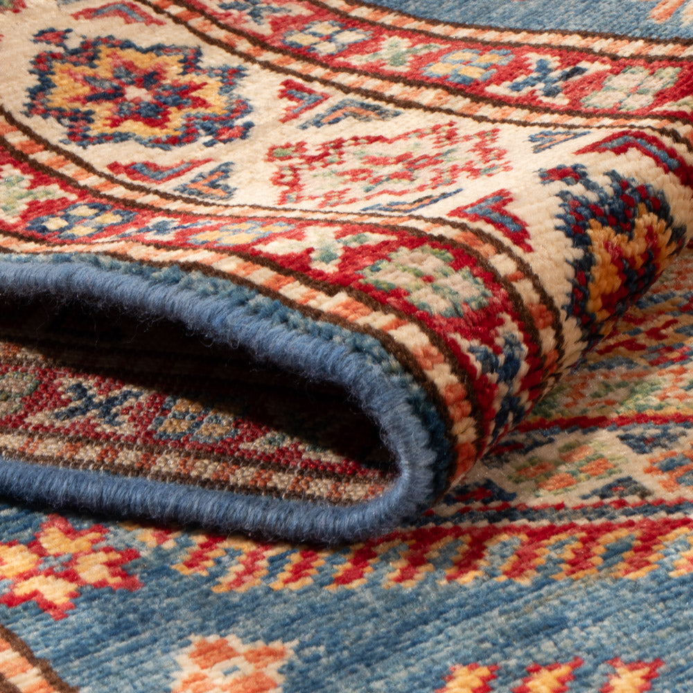 Tappeto corsia Tappeto Ziegler - Kazak - 252 x 75 cm - blu