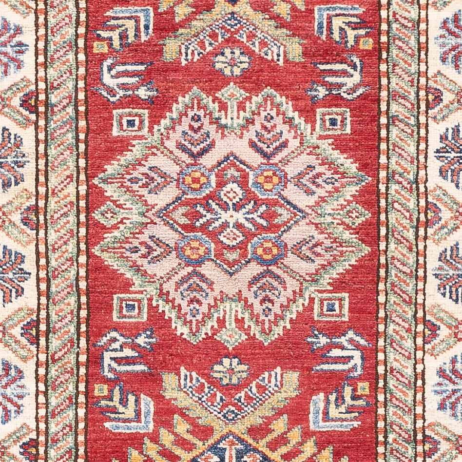 Tappeto corsia Tappeto Ziegler - Kazak - 263 x 74 cm - rosso