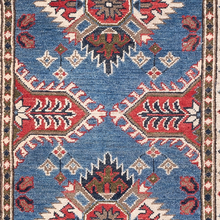 Tappeto corsia Tappeto Ziegler - Kazak - 288 x 82 cm - blu