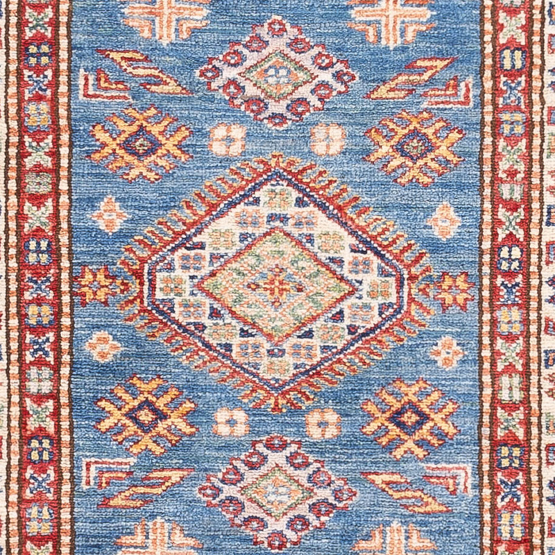 Tappeto corsia Tappeto Ziegler - Kazak - 256 x 74 cm - blu