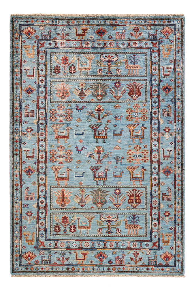 Tappeto Ziegler - Ariana - 154 x 104 cm - blu chiaro