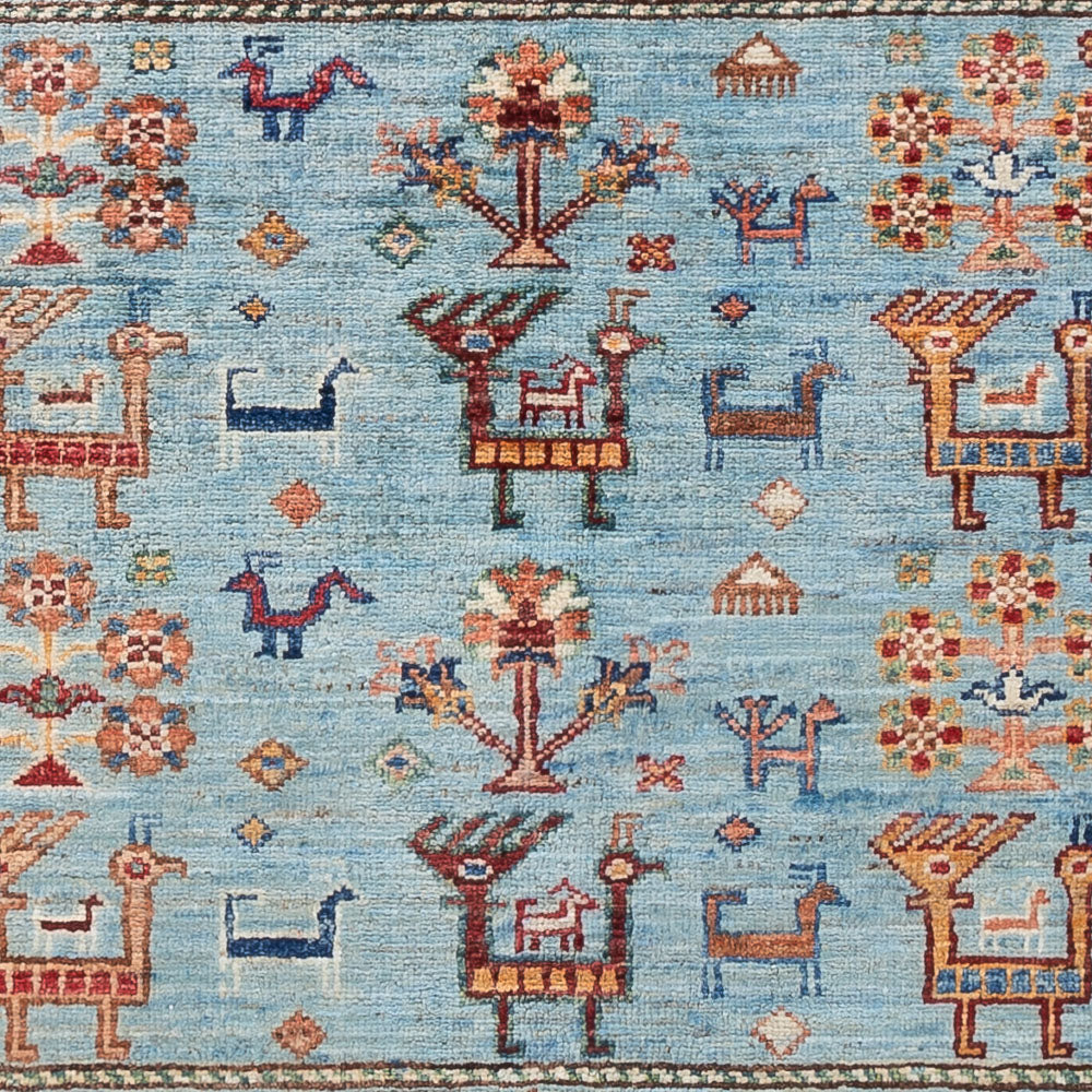 Tappeto Ziegler - Ariana - 154 x 104 cm - blu chiaro