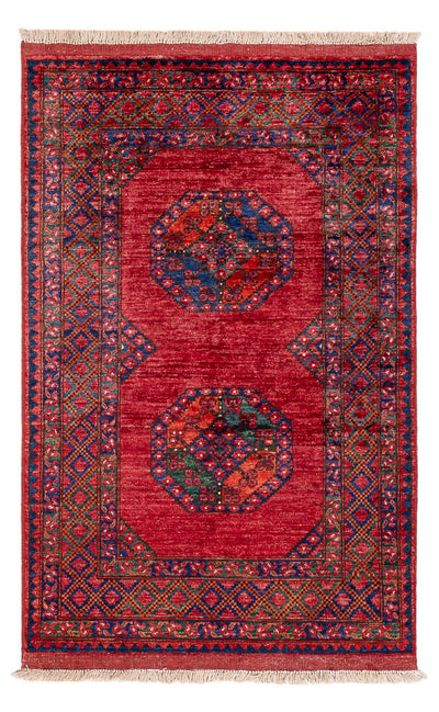 Tappeto afgano 100x155cm - Tappeto orientale - rosso
