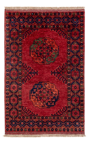 Tappeto afgano - 152 x 99 cm - rosso