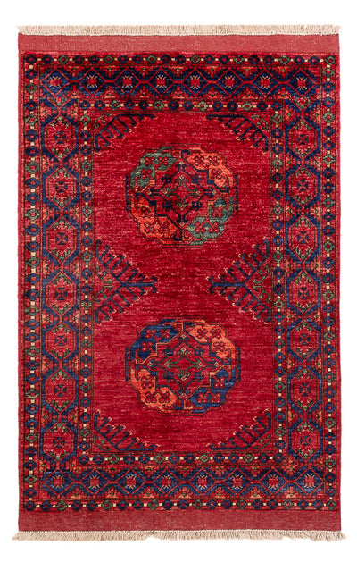 Tappeto afgano 102x151cm - Tappeto orientale - rosso