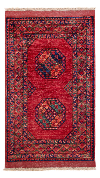 Tappeto afgano 100x163cm - Tappeto orientale - rosso
