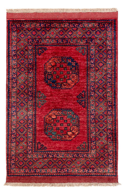 Tappeto afgano 102x150cm - Tappeto orientale - rosso