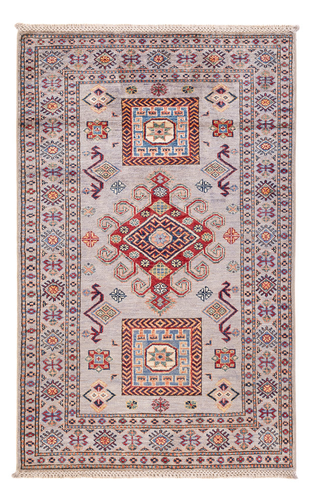 Tappeto Ziegler - Kazak - 151 x 95 cm - grigio chiaro