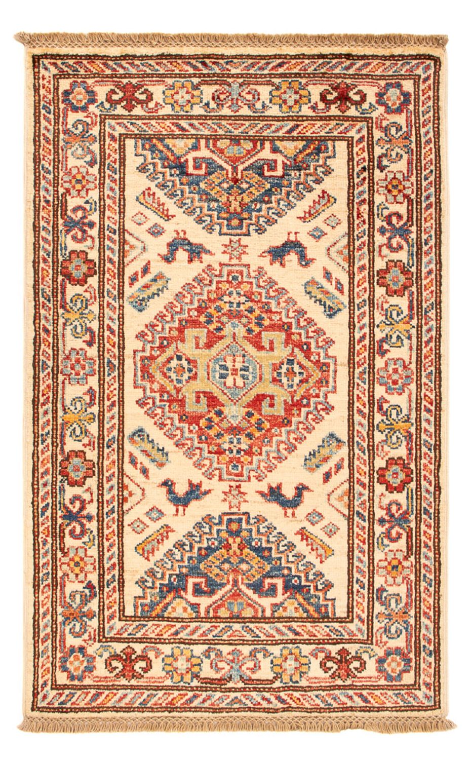 Tappeto Ziegler - Kazak - Reale - 93 x 57 cm - beige chiaro