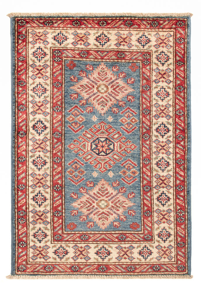 Tappeto Ziegler - Kazak - Reale - 93 x 63 cm - blu chiaro