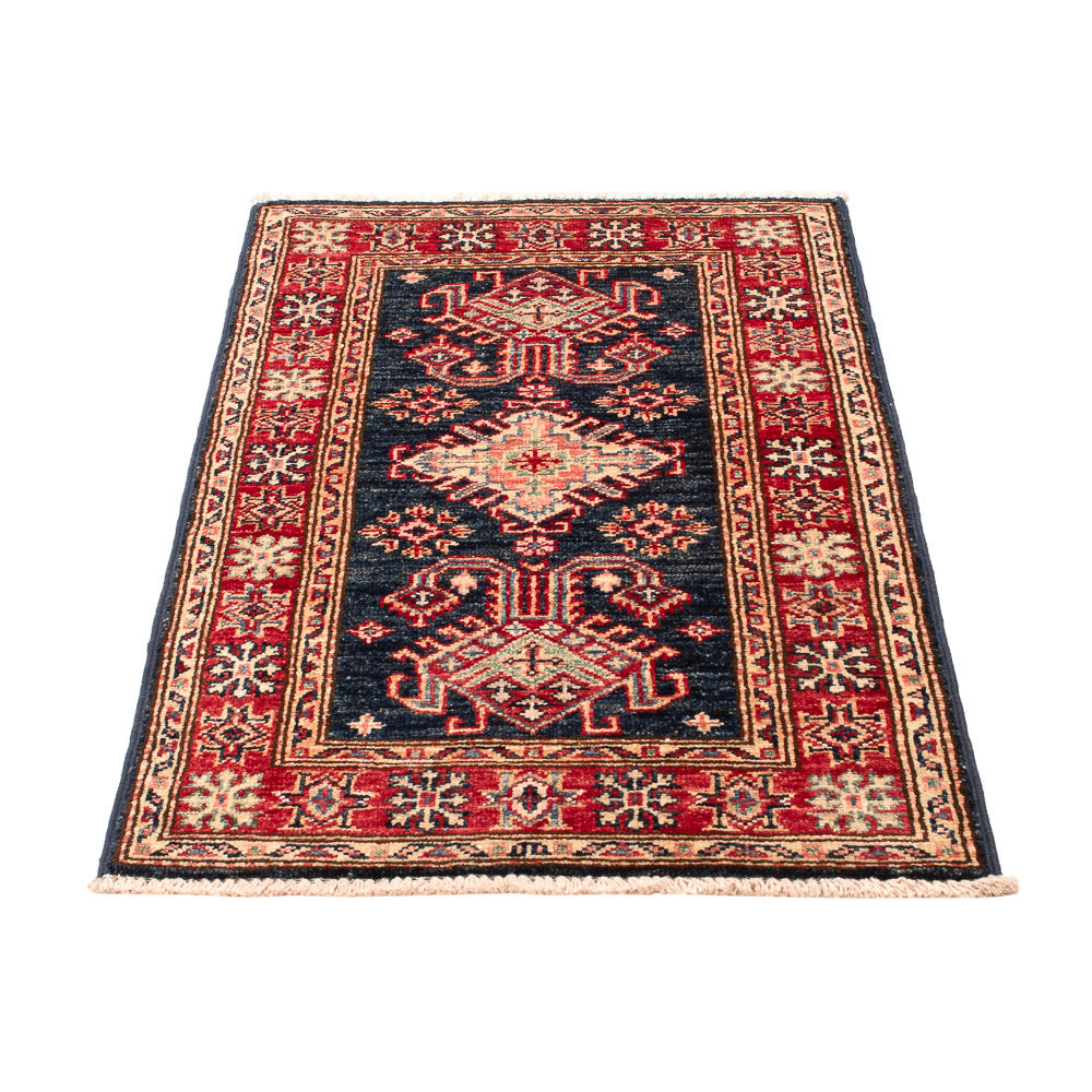Tappeto Ziegler - Kazak - Reale - 90 x 58 cm - blu scuro