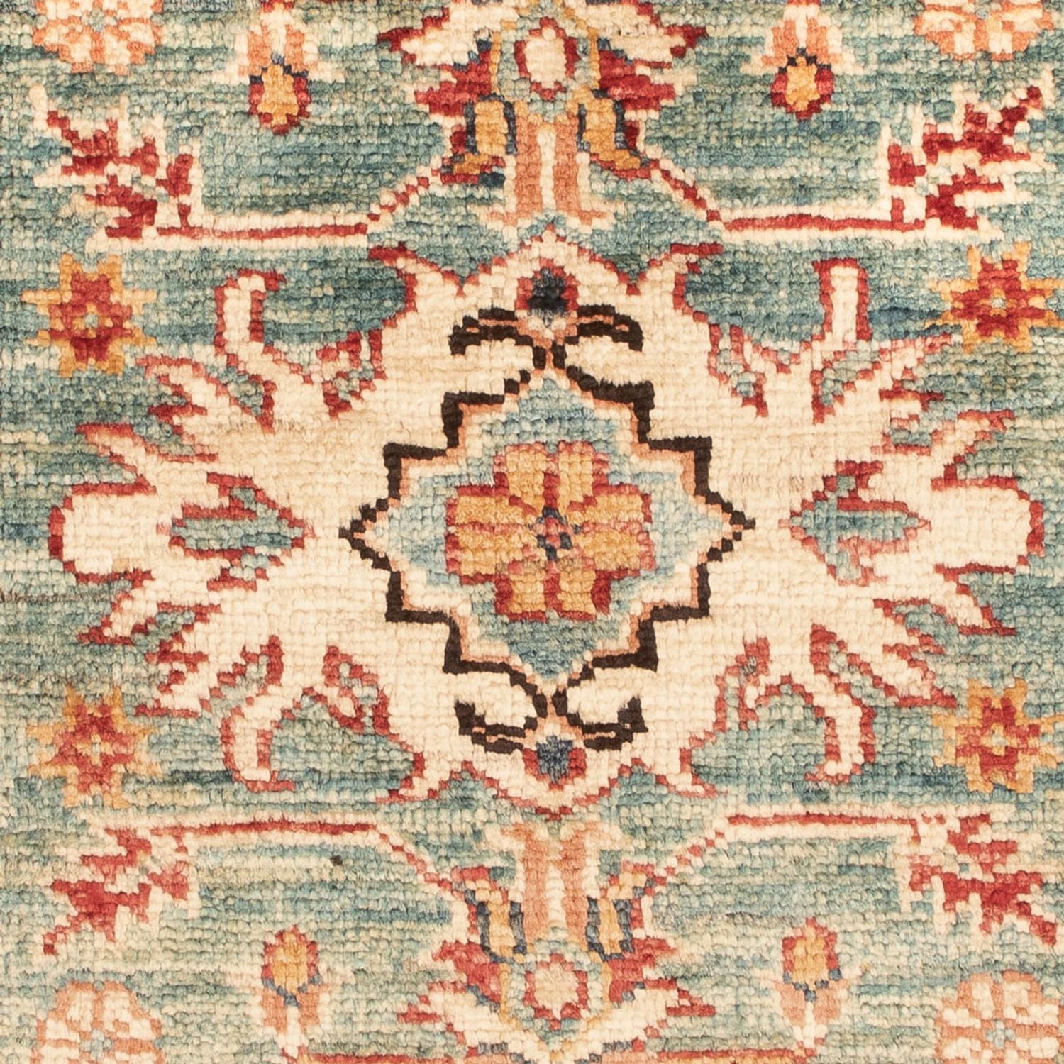 Tappeto Ziegler - Kazak - Reale - 92 x 57 cm - verde chiaro