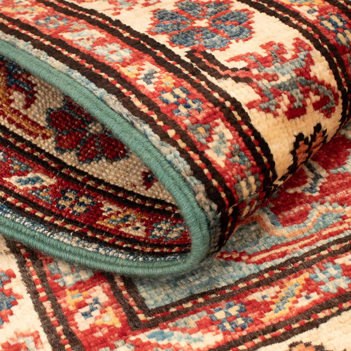 Tappeto Ziegler - Kazak - Reale - 92 x 57 cm - verde chiaro