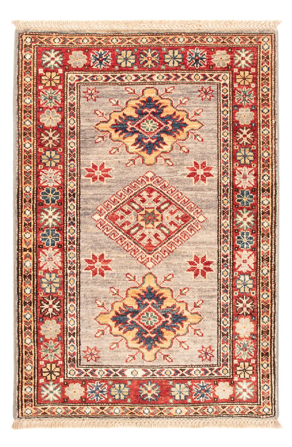 Tappeto Ziegler - Kazak - Reale - 92 x 61 cm - grigio chiaro