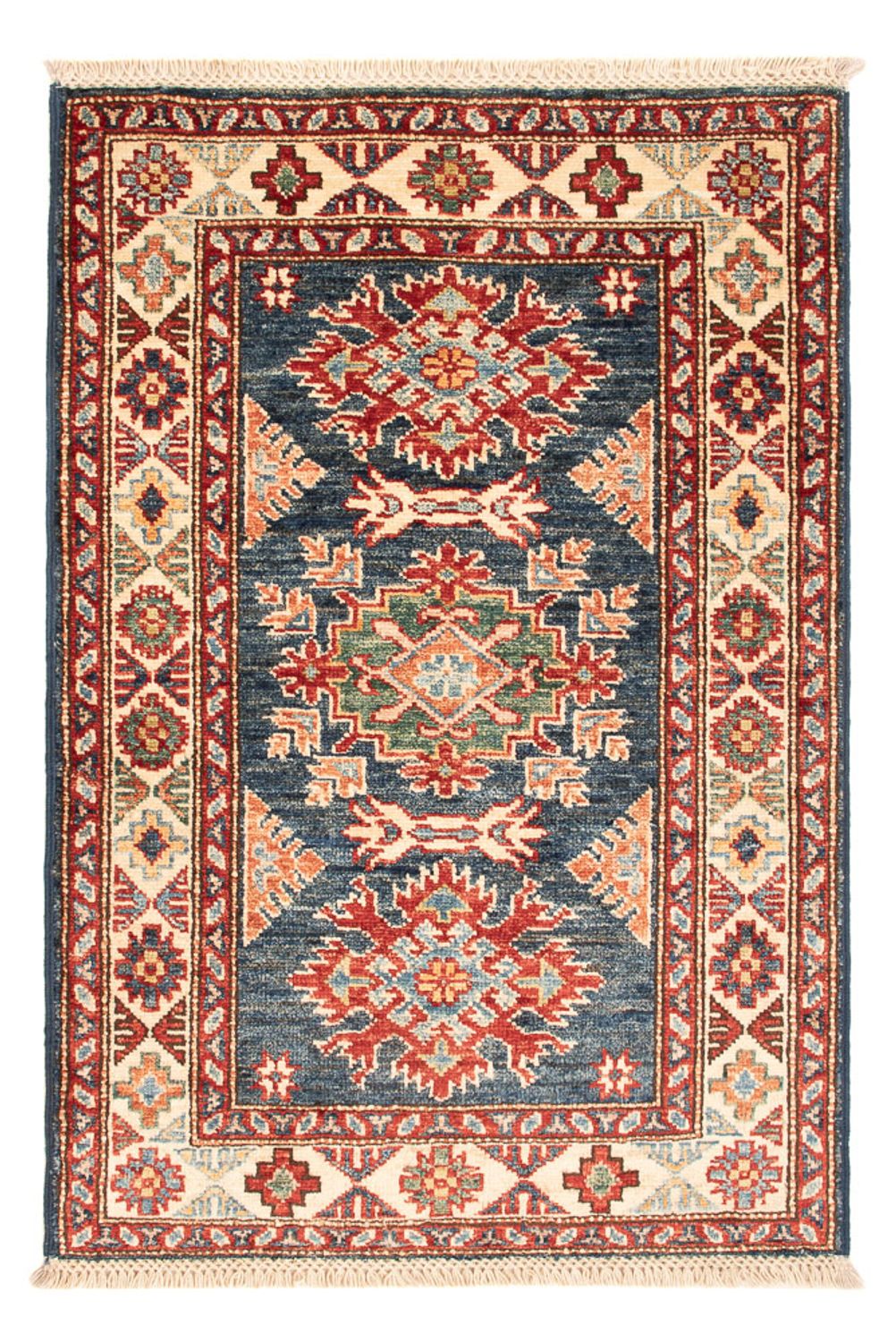 Tappeto Ziegler - Kazak - Reale - 90 x 60 cm - blu petrolio