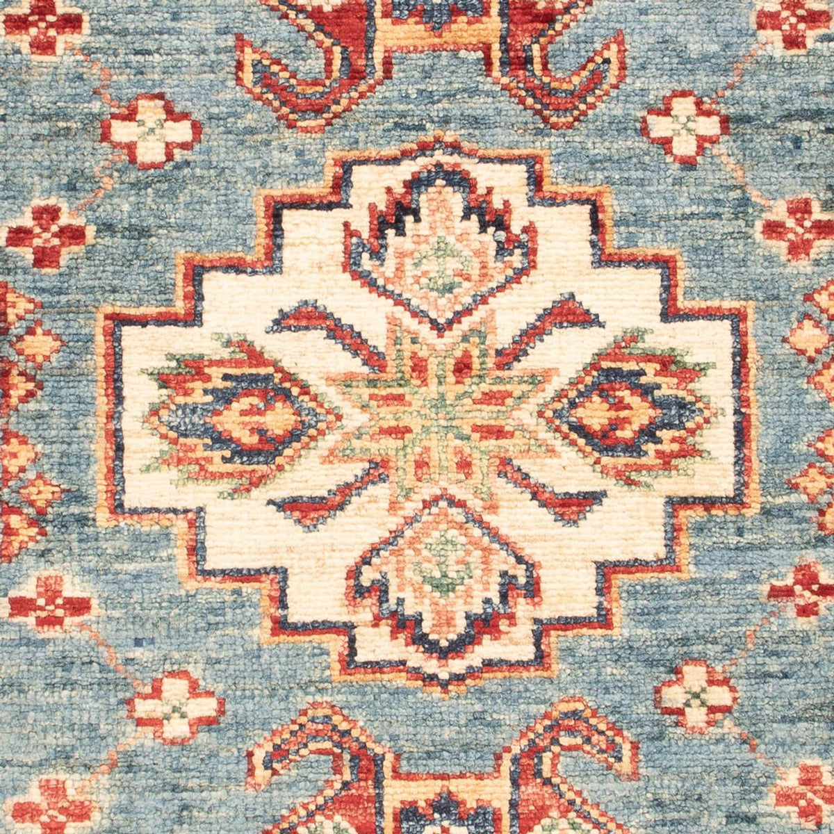 Tappeto Ziegler - Kazak - Reale - 90 x 60 cm - blu chiaro