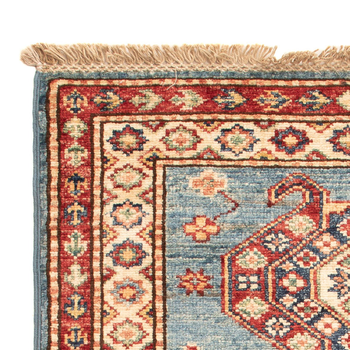 Tappeto Ziegler - Kazak - Reale - 90 x 60 cm - blu chiaro