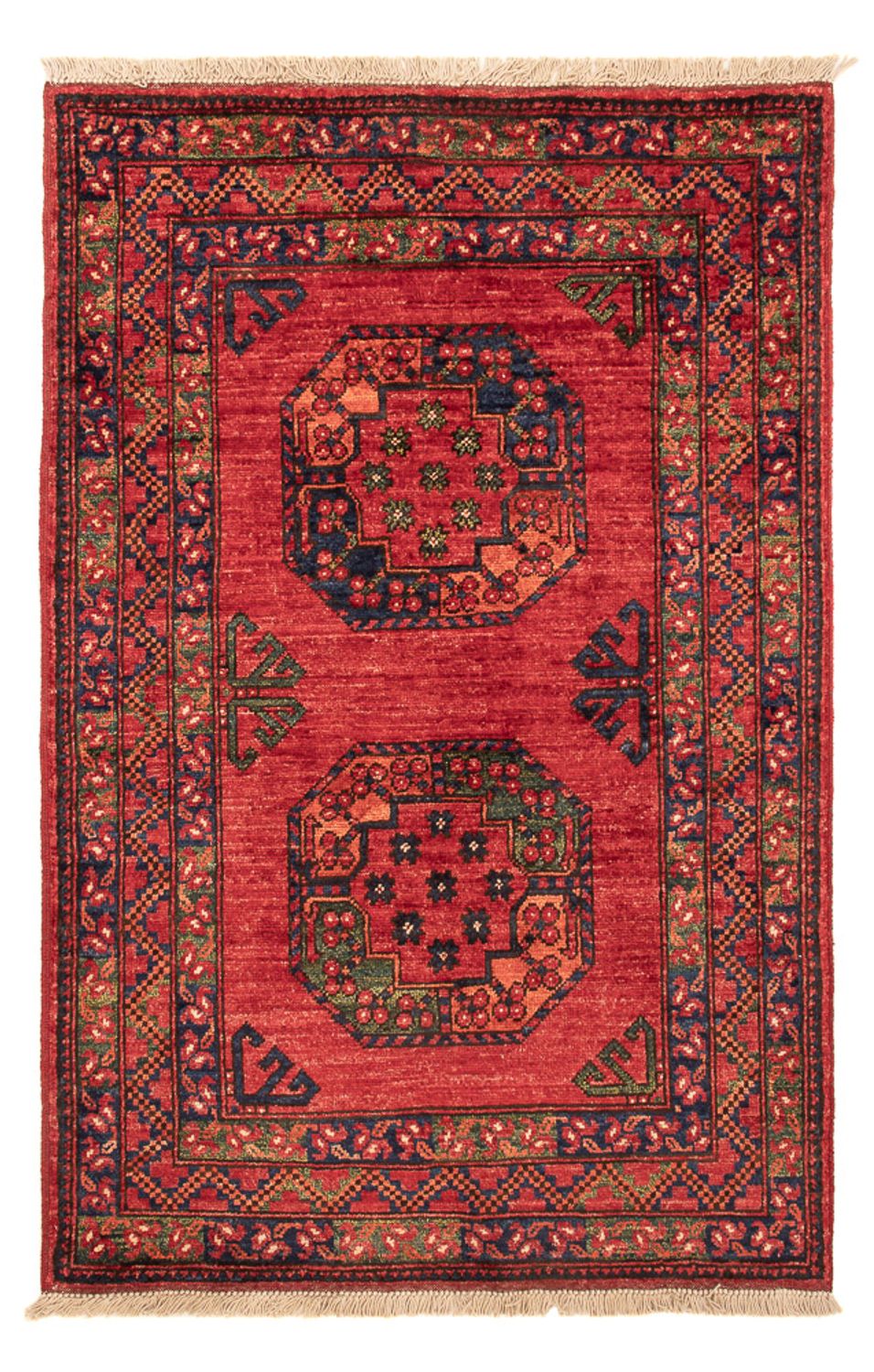 Tappeto afgano - 126 x 84 cm - rosso